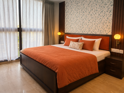 Warm Terra-Cotta Bedroom Retreat